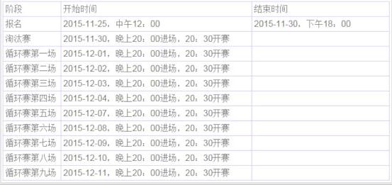 第二届服务器联赛内选赛报名规则及赛程时间